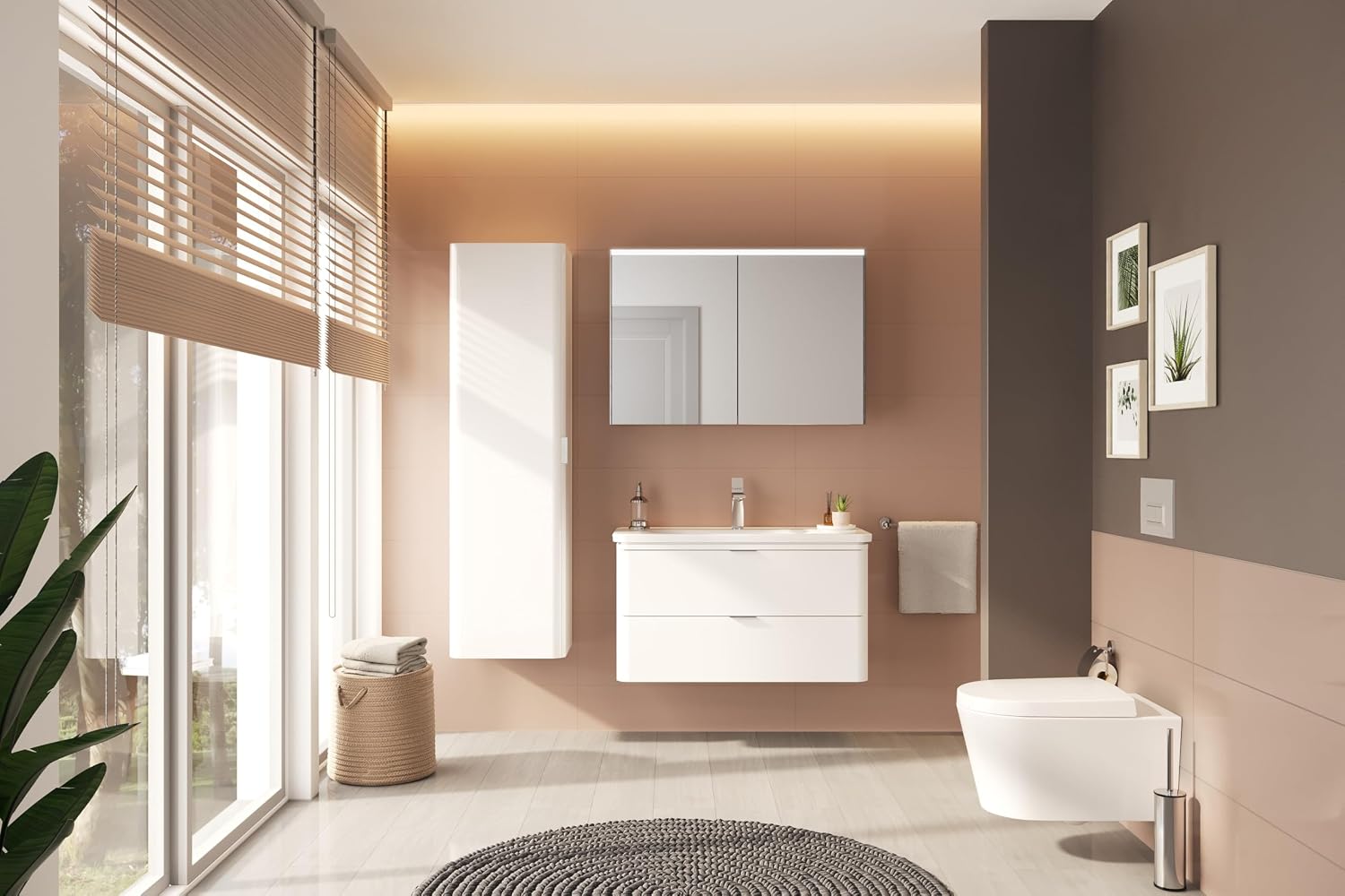 Base 300 A44155 Tuvalet Fırçalığı, Krom