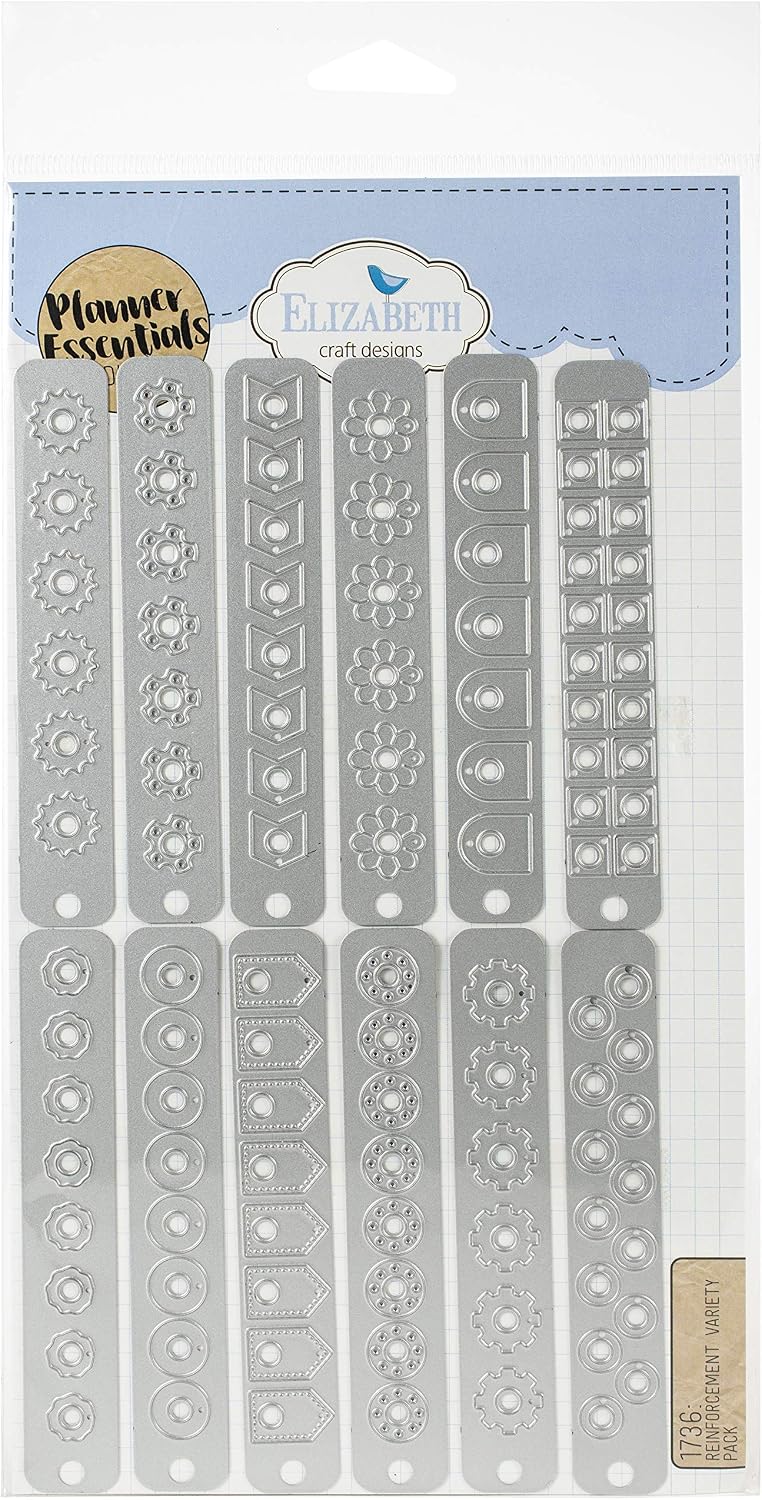 1736 Elizabeth-Craft-Stanzform, reçineli, dekoratif planlayıcı yan takviyeler, tek boy