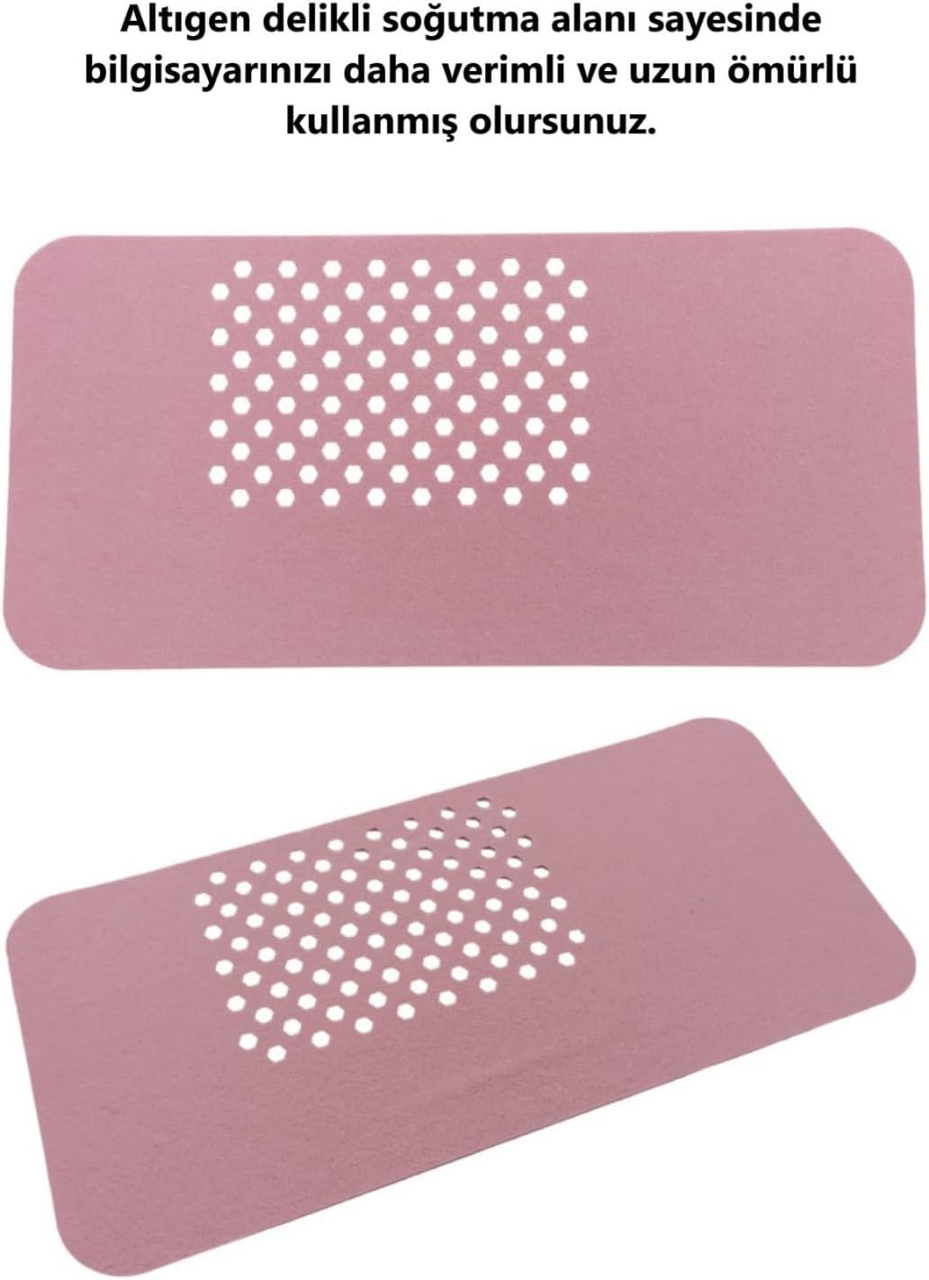 Keçe Masa Üstü Mouse Pad ve Bilgisayar Düzenleyici 70x32 cm – Antibakteriyel Mat, Doğal Keçe Mat, Masa Koruyucu Altlık, Ofis ve Ev için Minimalist Tasarım (açık pembe)
