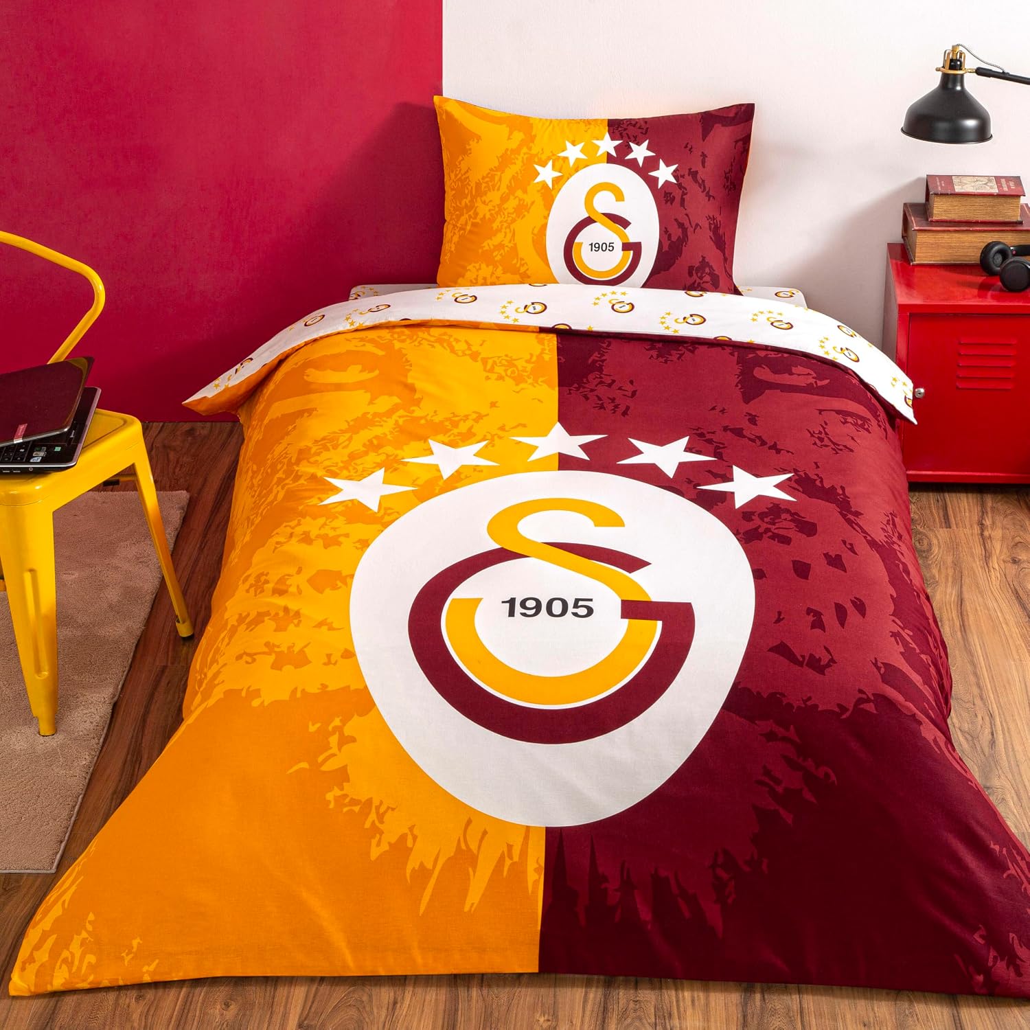 Lisanslı 5.Yıldız Galatasaray Nevresim Takımı Tek Kişilik