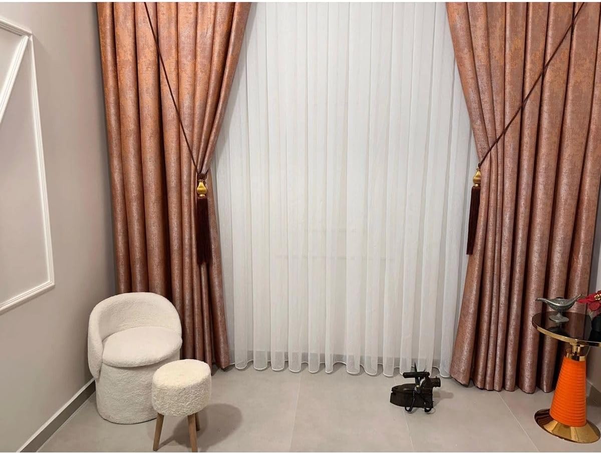Mızraklı Fır0914 Ar03102 1/3 Sık Pileli Beyaz Tül Perde 300 X 260