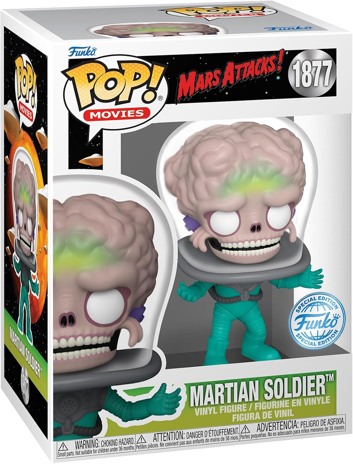 POP Movies: Mars Attacks- Soldier Glow in the dark (Exclusive)