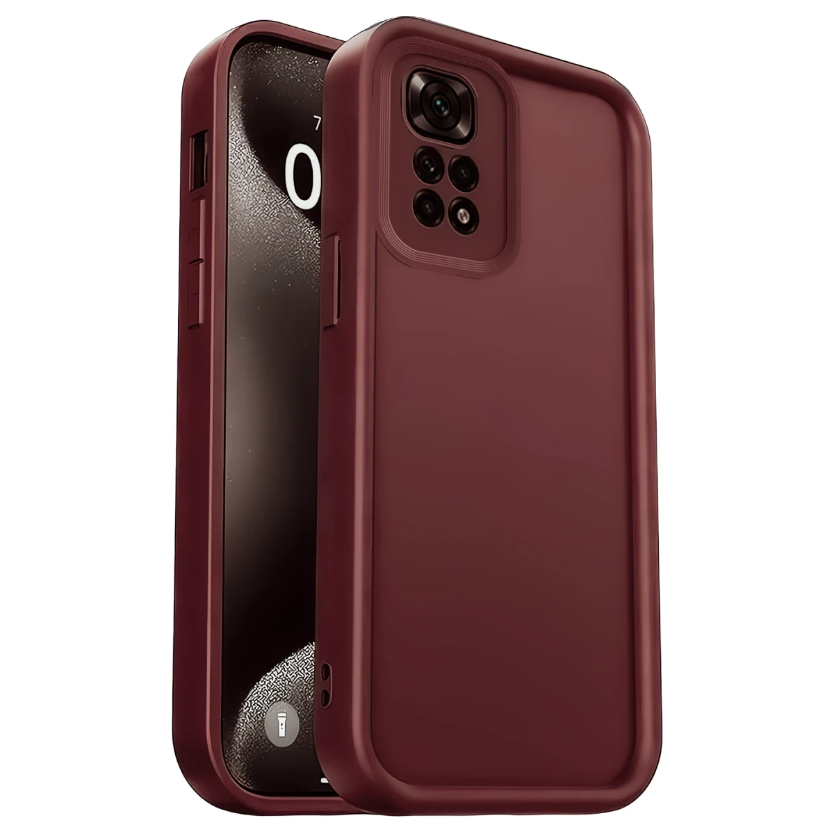 Xiaomi Redmi 10 2022 Kılıf Viera Silikon - Bordo