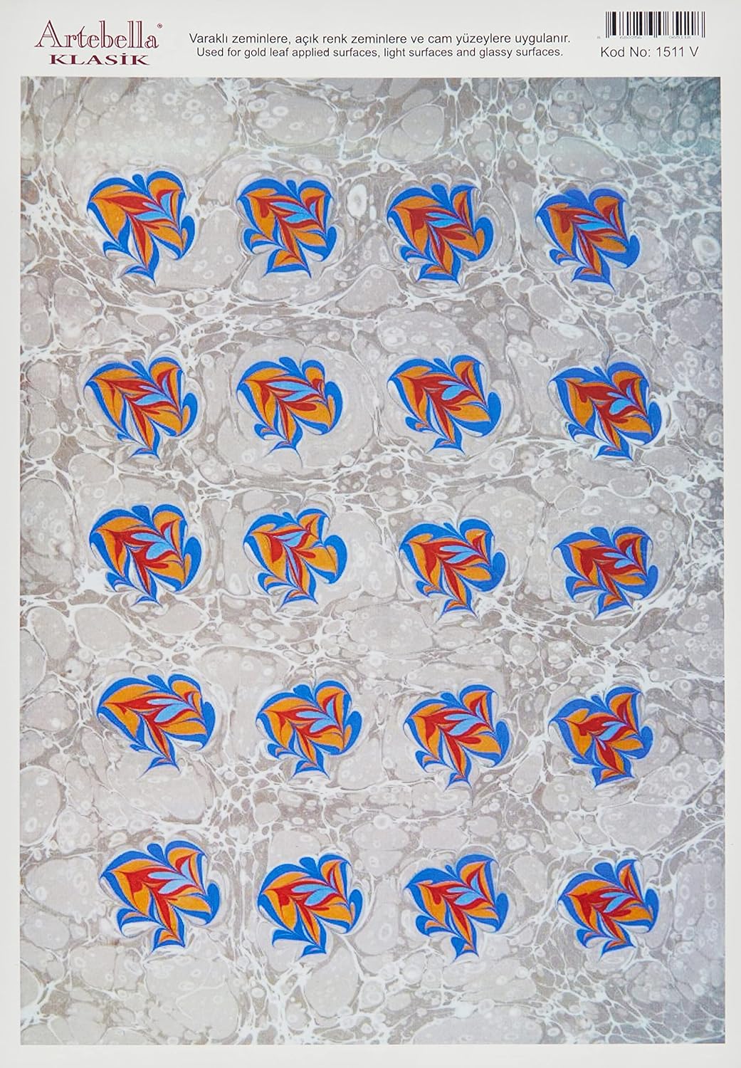 Klasik Kolay Transfer 23x34 cm Açık Zemin 1511V