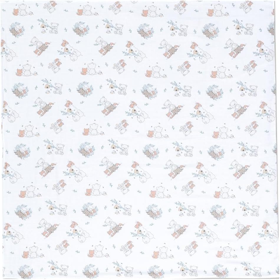 Hero Müslin Bebek Battaniyesi (120X120) Teddy 120x120 cm