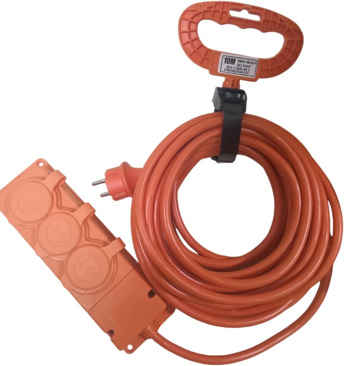 3’lü Seyyar Uzatma Kablosu - 3x2,5mm² Yüksek Güç Kapasiteli Kalın Kablo, IP44 Suya Dayanıklı Bylion Dış Mekan Prizi, Atölye ve Bahçe Tipi (10m / 20m Seçenekli) (20 Metre)
