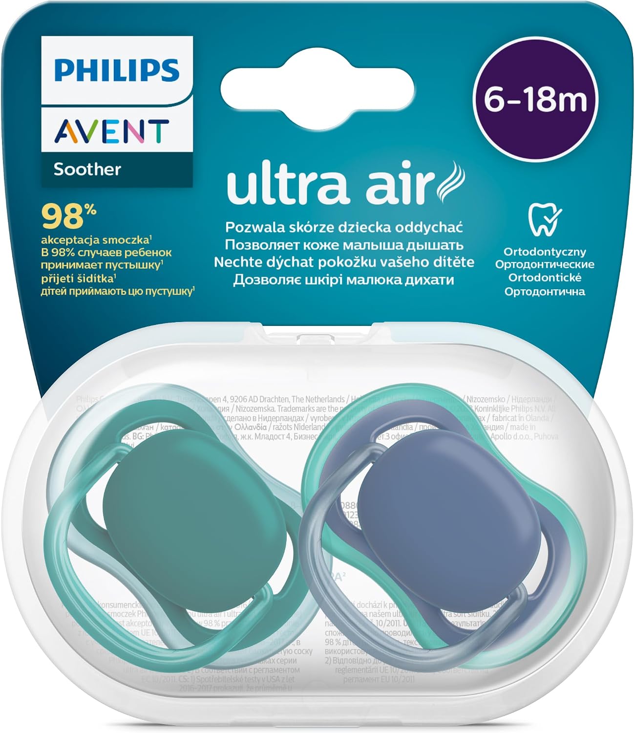 Philips Ultra Air Emzik 6-18 Ay, 2'li Unisex, SCF085/31