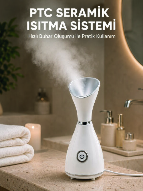 Nano İyonik Cilt Bakım Buhar Makinesi PTC Isıtma Sistemli