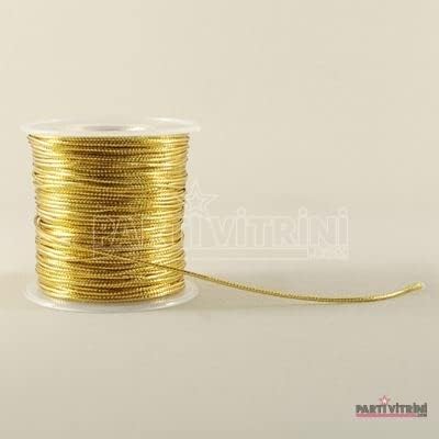 Altın Renk Monofil Sim Kurdela 03 mm. 50 Metre
