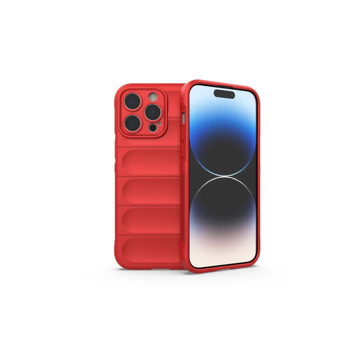 Apple iPhone 15 Pro Max Kılıf Optimum Silikon - Kırmızı