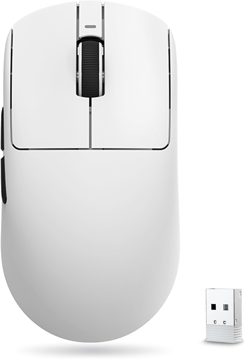 VXE Dragonfly R1 Serisi Kablosuz Oyun Faresi - Ultra Hafif (48-55 g), PixArt PAW3395/3395 SE Sensörü, 26.000'e kadar ayarlanabilir DPI (R1 SE+, Beyaz)