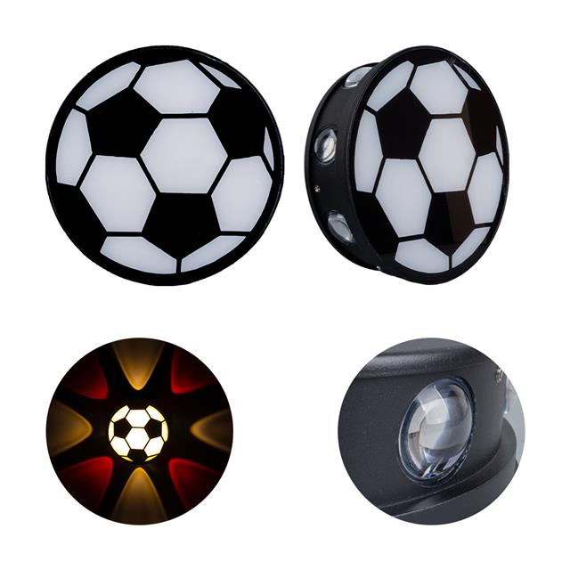 PM-24456 Gün Işığı - Kırmızı Futbol Topu Dekoratif LED Duvar Aplik