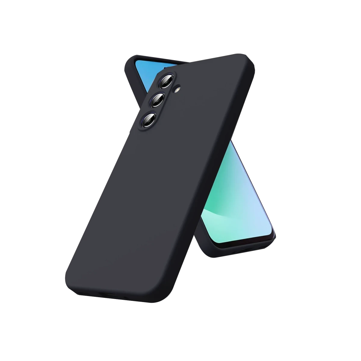 Samsung Galaxy A17 5G Nano içi Kadife Silikon - Siyah