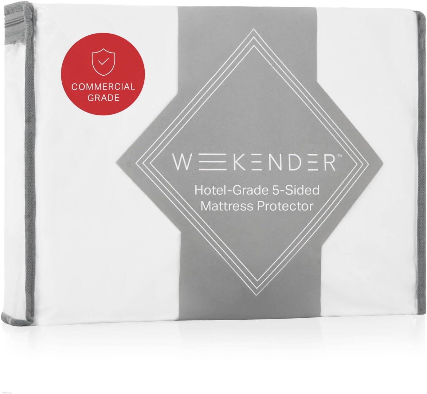 otel-grade Fuenfkant-Jersey Nevresim – Su geçirmez PU-katman – sessiz – nefes alır – sınırlı dikişler, Queen