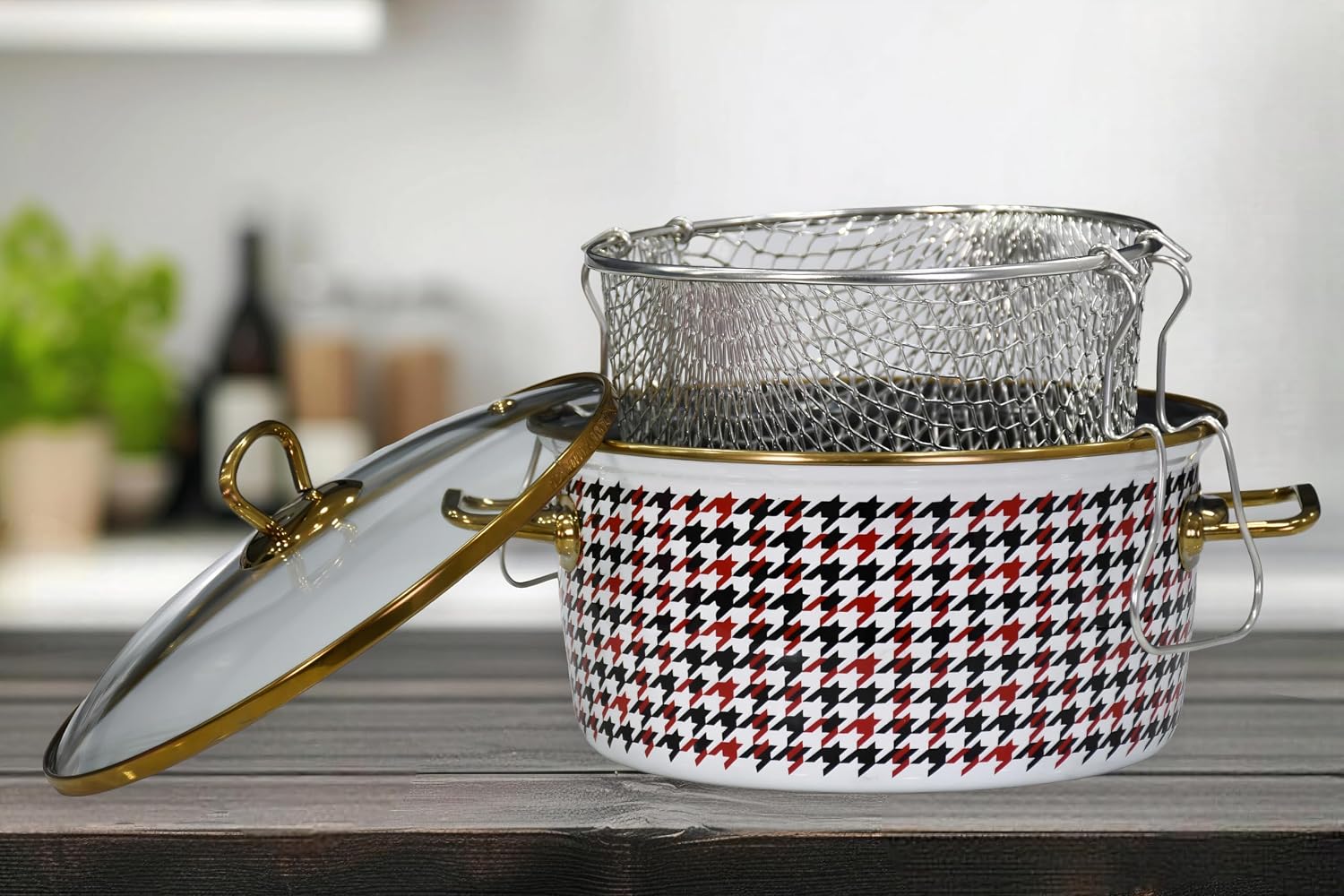 Forte Red Emaye Kızartma Tenceresi 22 cm