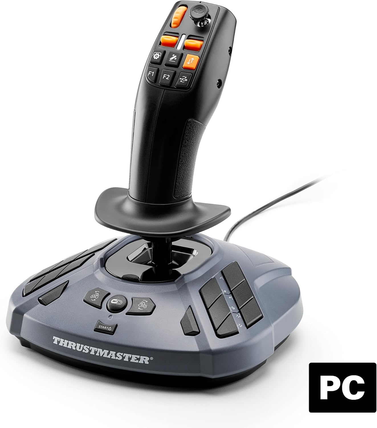 SimTask FarmStick – Yüksek Hassasiyetli Tarım Simülasyonu Joystick'i – PC ile Tam Uyumlu, Programlanabilir Düğmeler ve Çok Fonksiyonlu Kontrol – Farming Simulator için İdeal