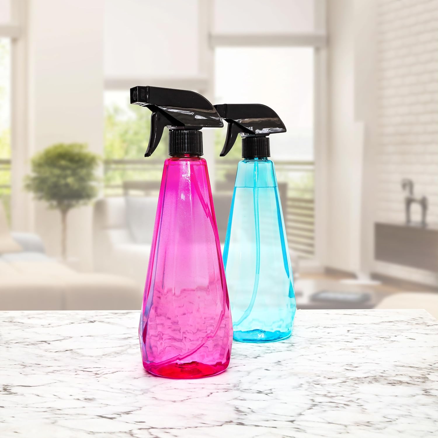 Çok Amaçlı Sprey Şişesi, Karışık Renk, 650 ml, Temizlik ve Sulama için, 2'li Set