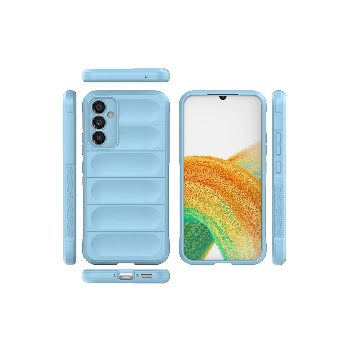 Samsung Galaxy M34 5G Kılıf Optimum Silikon - Sky Blue