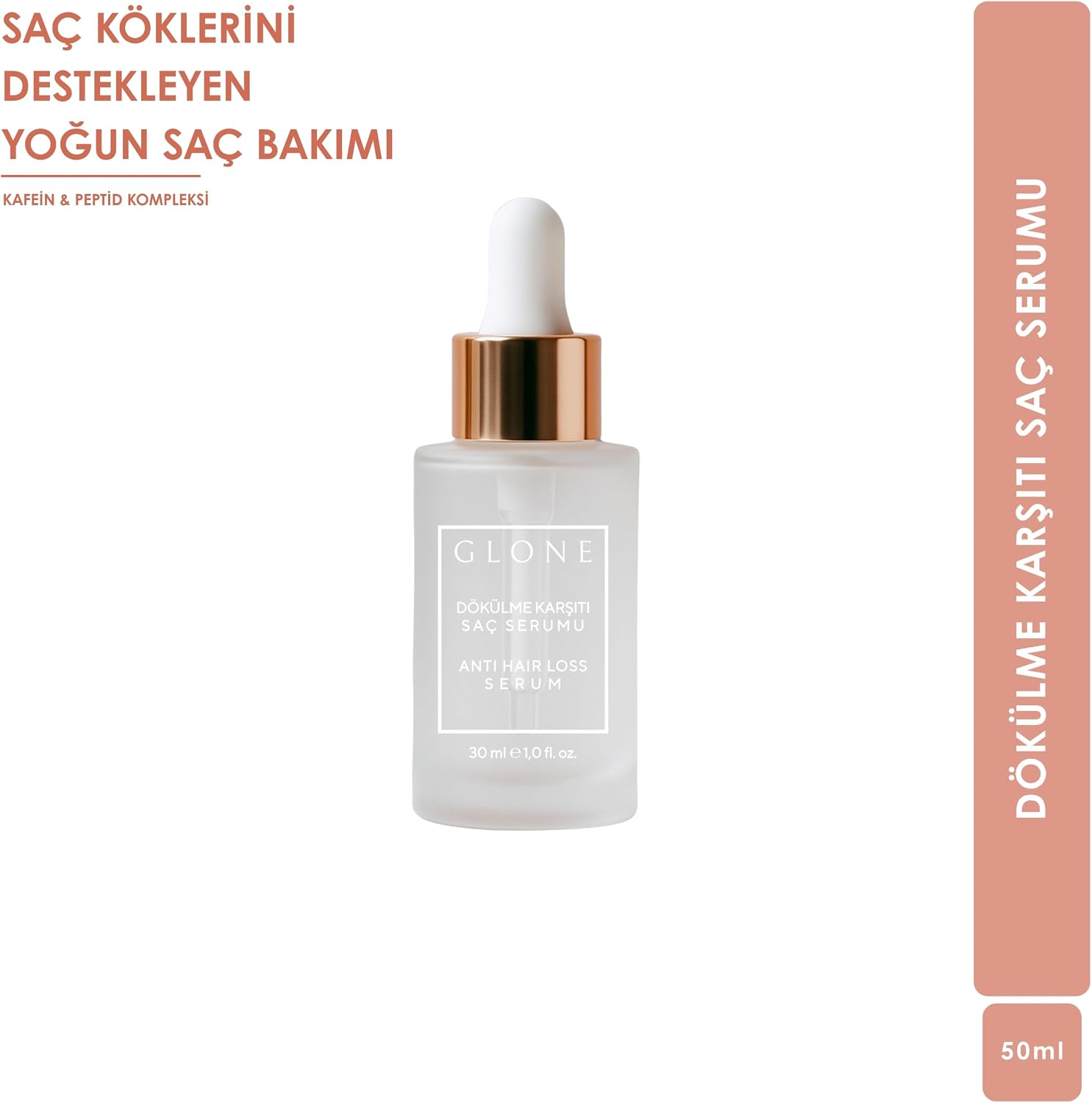 Yoğun Saç Dökülme Karşıtı Serum, 30ml | Procapil & Biberiyeli | Kök Güçlendirici ve Canlandırıcı Saç Derisi Bakımı