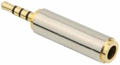 2.5mm Erkek 3.5mm Dişi 4 boğum 3 çizgi kulaklıklı mikrofon çevieici