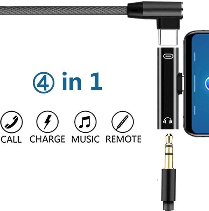 9044 Type C To 3.5mm Stereo Kulaklık Aux Şarj Çevirici Dönüştürücü Adaptör