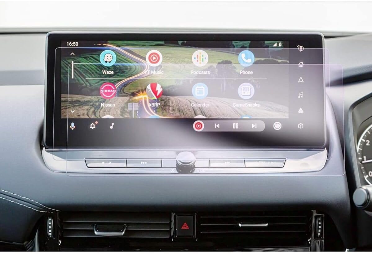 Nissan ile uyumlu Qashqai/Juke/X Trail 2022 2023 2024 2025 2026 Model 12.3 inç Multimedya 9H Nano Ekran Koruyucu