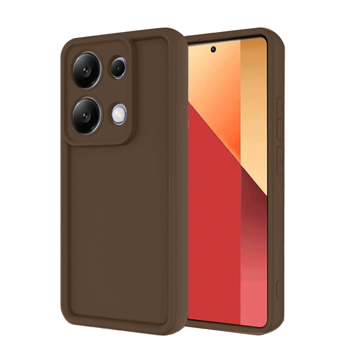 Xiaomi Redmi Note 13 Pro 4G Kılıf Viera Silikon - Kahverengi