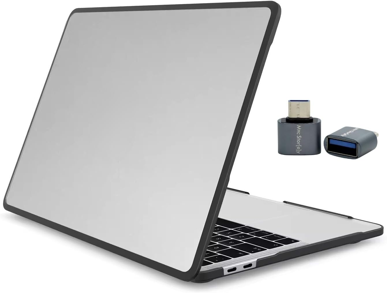 MacBook Air 13.3 Kılıf A1932 A2179 A2337 M1 Uyumlu Hibrit Koruma Mat Şeffaf Sert PC Arka Kapak TPU Kenar Darbe Emici Hava Kanallı Laptop Kılıfı Şeffaf