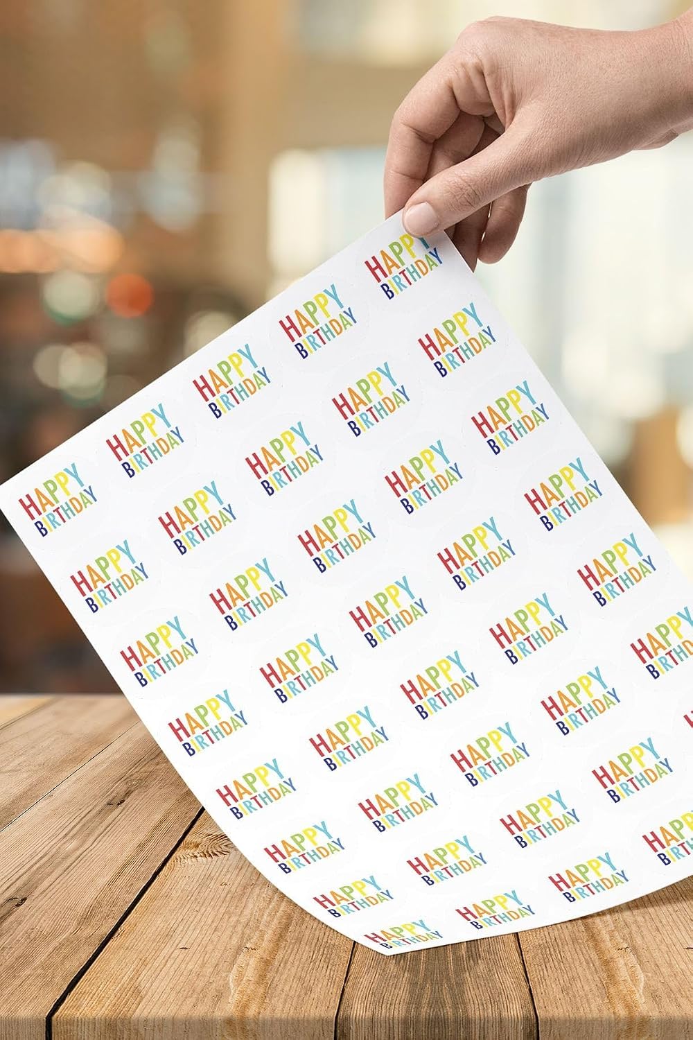 40 Adet 5 Cm Happy Birthday Doğum Günün Kutlu Olsun Hediyeler Için Çıkartma Sticker Etiket