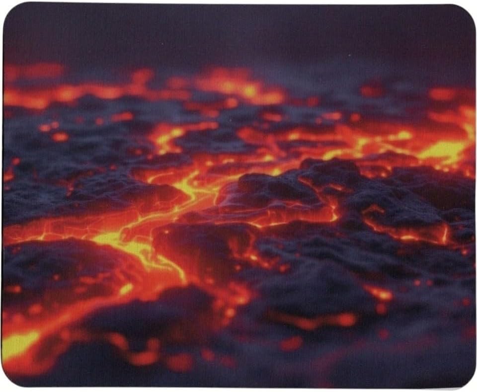 Desenli 40x28 CM Gamepad Kaymaz Taban Bilgisayar Oyuncu Gaming Mouse Pad MausePad (Magma Desenli)