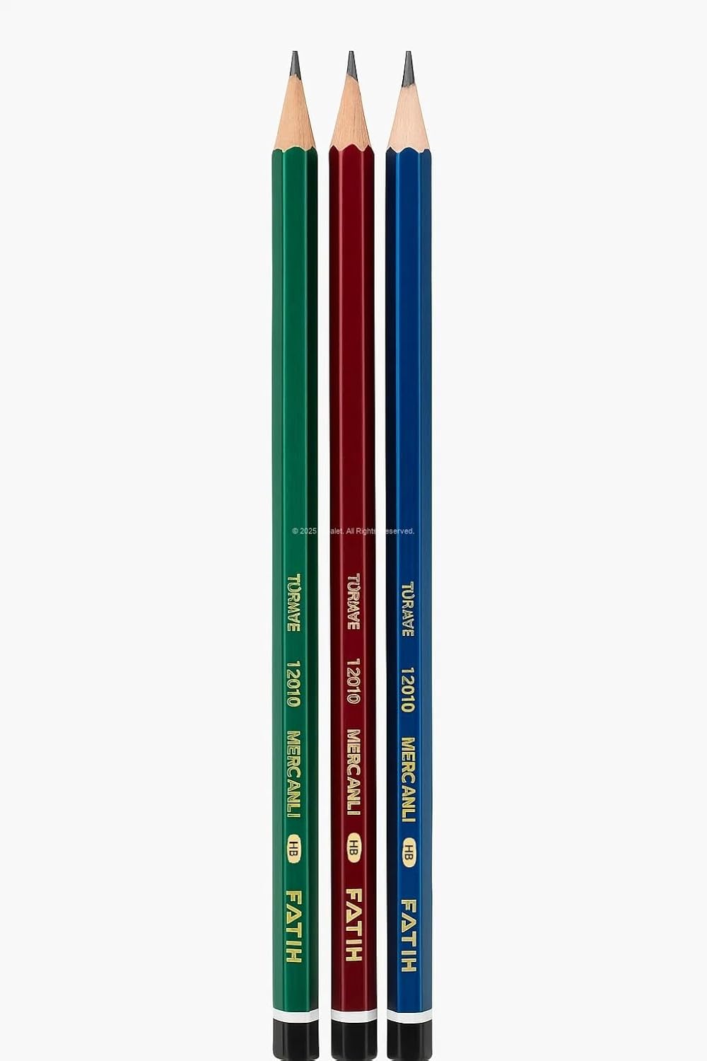 Mercanlı Kurşun Kalem, 12'li Set, HB, 12010, Okul, Ofis Kullanımı İçin Uygun, Yumuşak, Yazım Özellikli, Ergonomik Tasarımlı, Okul Kalemi