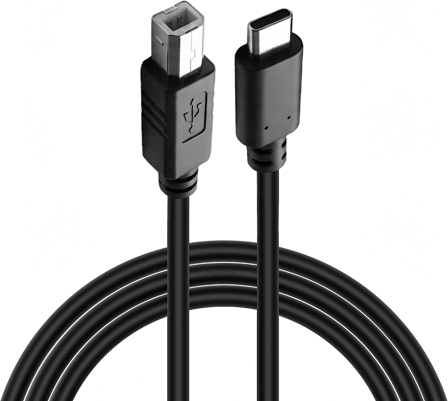 Type-C to USB-B Yazıcı Tarayıcı Printer Kablosu (3 METRE) - PC ve Laptop ile Yazıcı Ara Bağlantı Data Kablosu - USB 2.0 Hızlı ve Stabil Yazdırma - Kolay Kullanım - USB-C Printer Kablosu