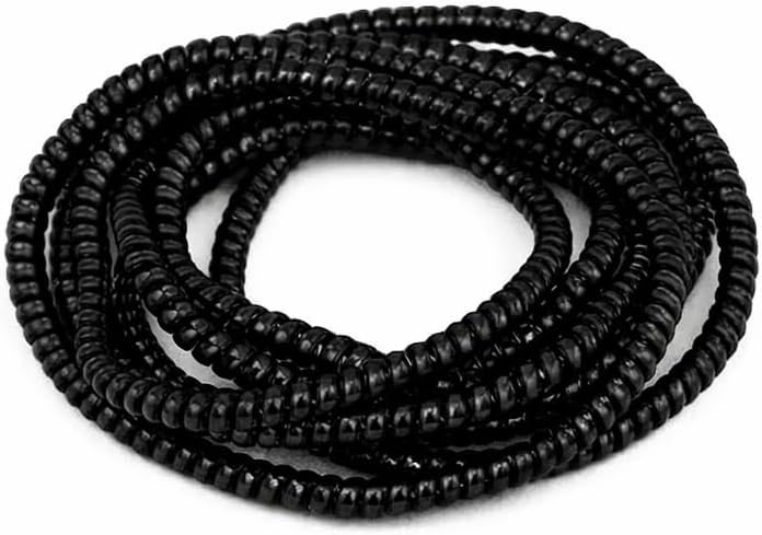 Kablo Kordon Koruyucu Spiral Sarma Kılıf Koruma Black Shine