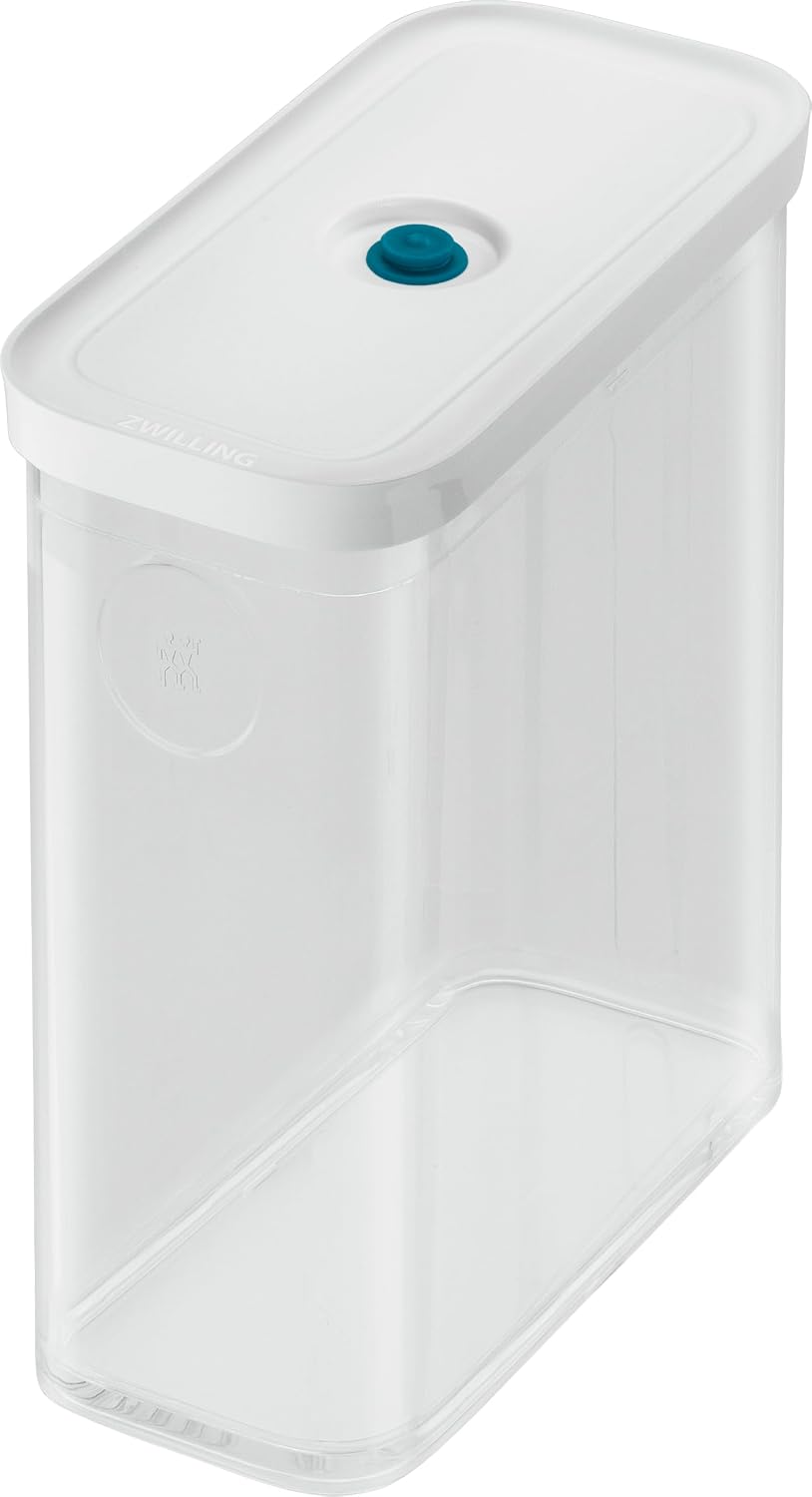 Fresh & Save Cube Vakumlu Saklama Kabı 3M, 21 Santimetre, Şeffaf Akdeniz Mavisi