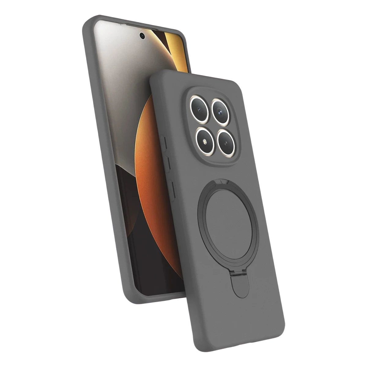 Xiaomi Redmi Note 15 4G Regal Magsafe Standlı Kapak - Titan Gri