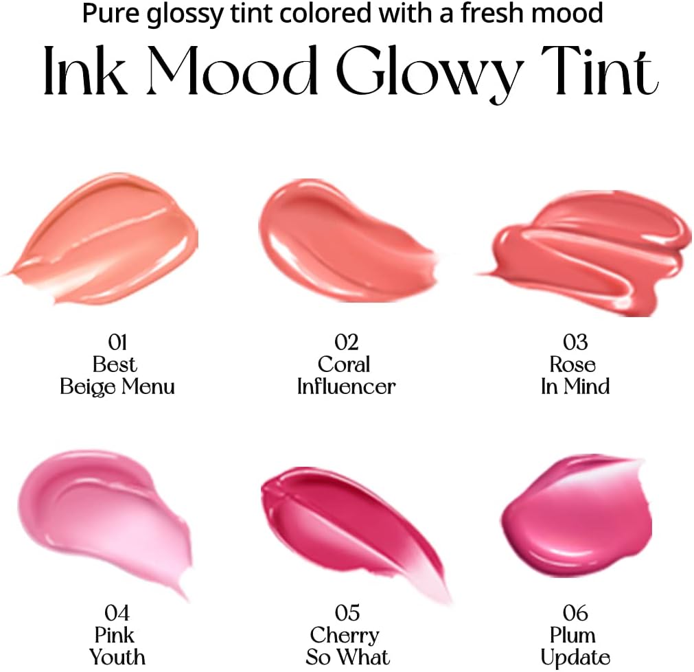 Kalıcı, Pigmentli, Parlak Bitişli Tint Ink Mood Glowy Tint (01 Best Beige Menu)