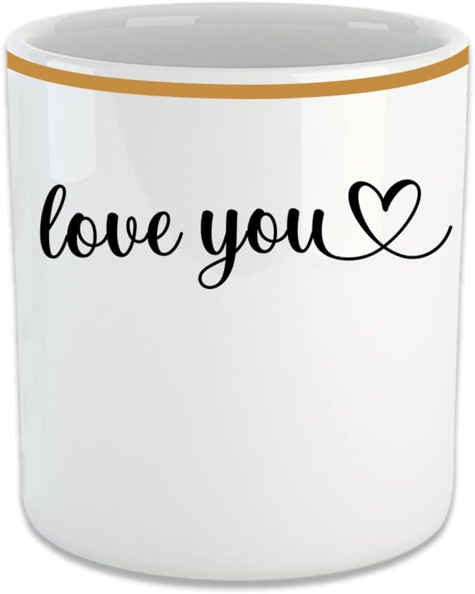 Love You Espresso, Double Türk Kahvesi Fincanı - Kulpsuz Bardak