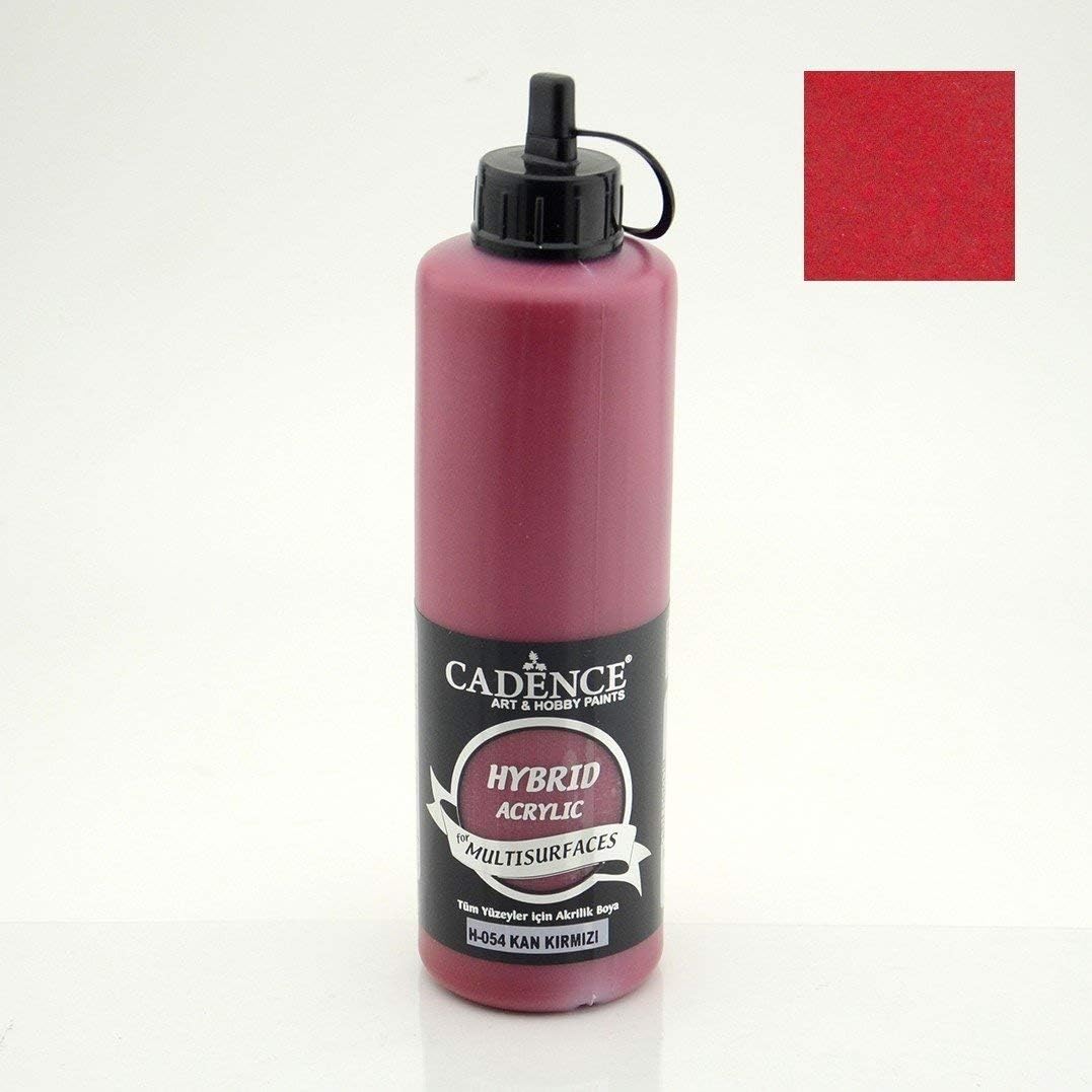 Hybrid Multisurface Akrilik Boya 500 ml. H-054 KAN KIRMIZI