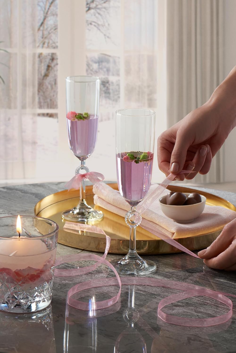 Paşabahçe Amore Flüt Şampanya Bardağı 2'li 150 cc