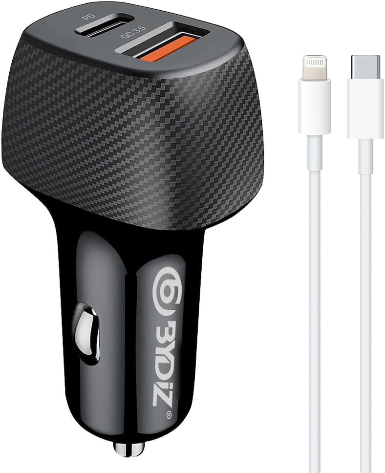 Bydiz BY-38L Hızlı Araç Şarj Cihazı 38W Çakmaklık Şarj Aleti Apple iPhone 14/13/12/11/pro/max