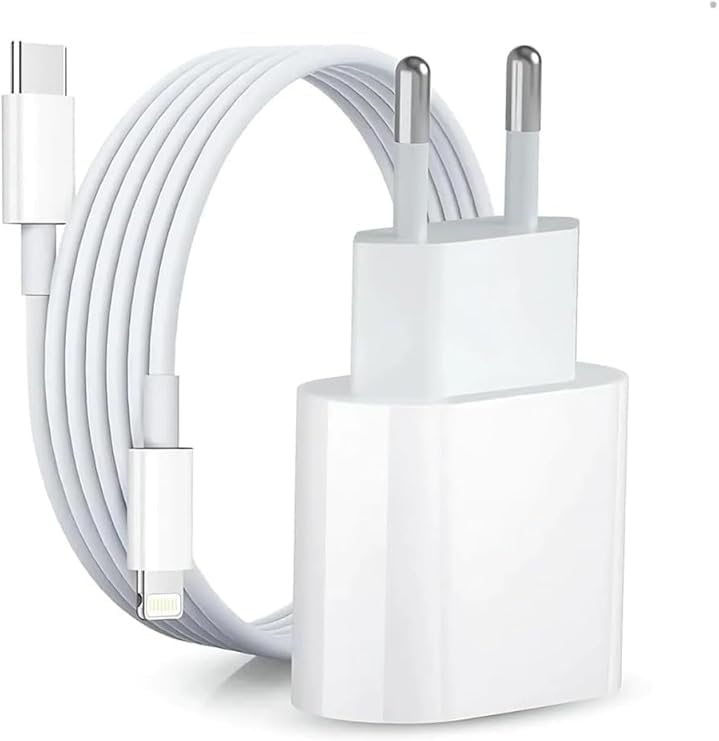 ETA-06LT 20W Gerçek Güç PD QC 4.0 Destekli Hızlı Şarj Adaptörü ve 1 Metre Type-C to Lightning Kablo Seti iPhone 11/12/13/14 Pro ve Pro Max ile Uyumlu