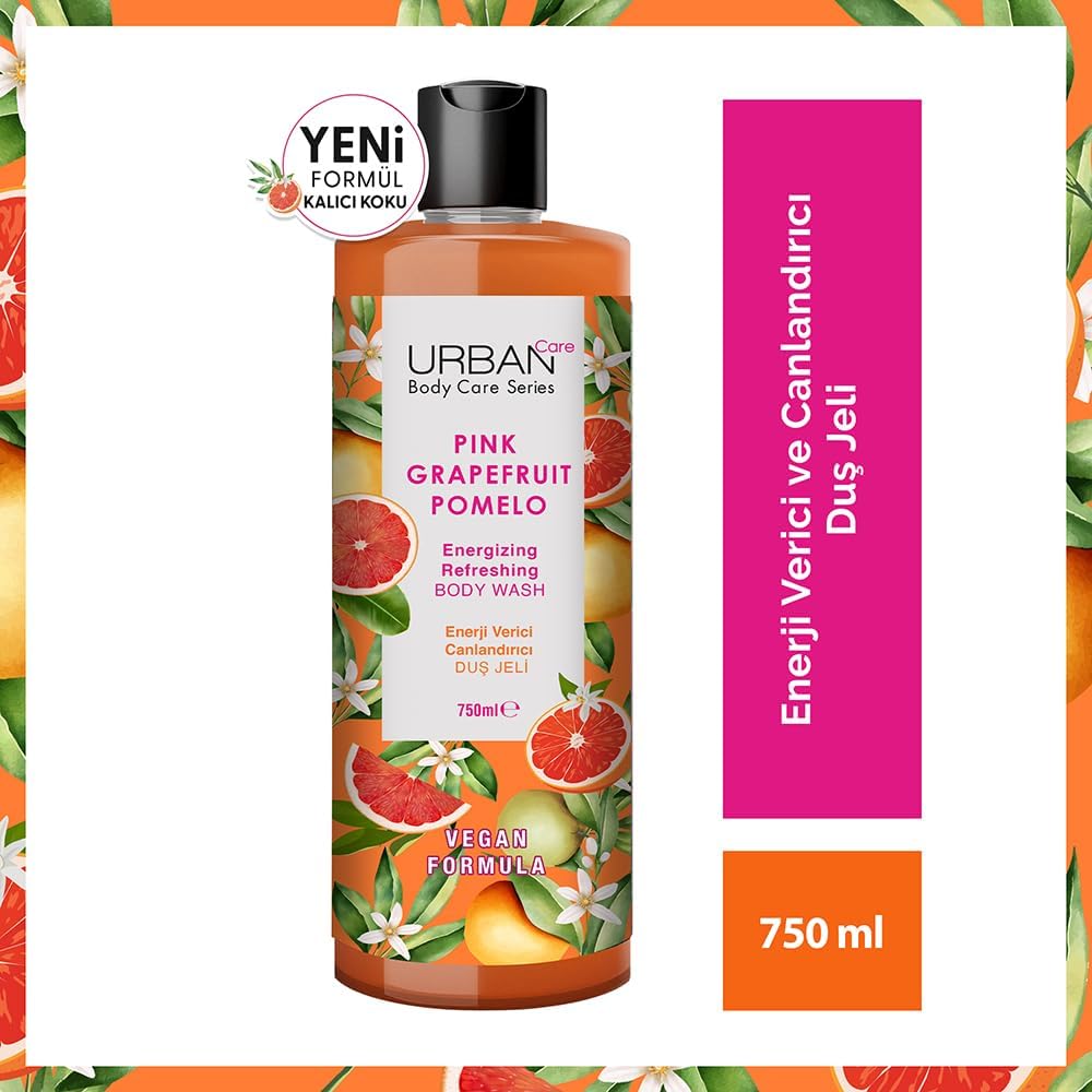 Pink Grapefruit & Pamelo Canlandırıcı ve Nemlendirici Duş Jeli, 750 ml