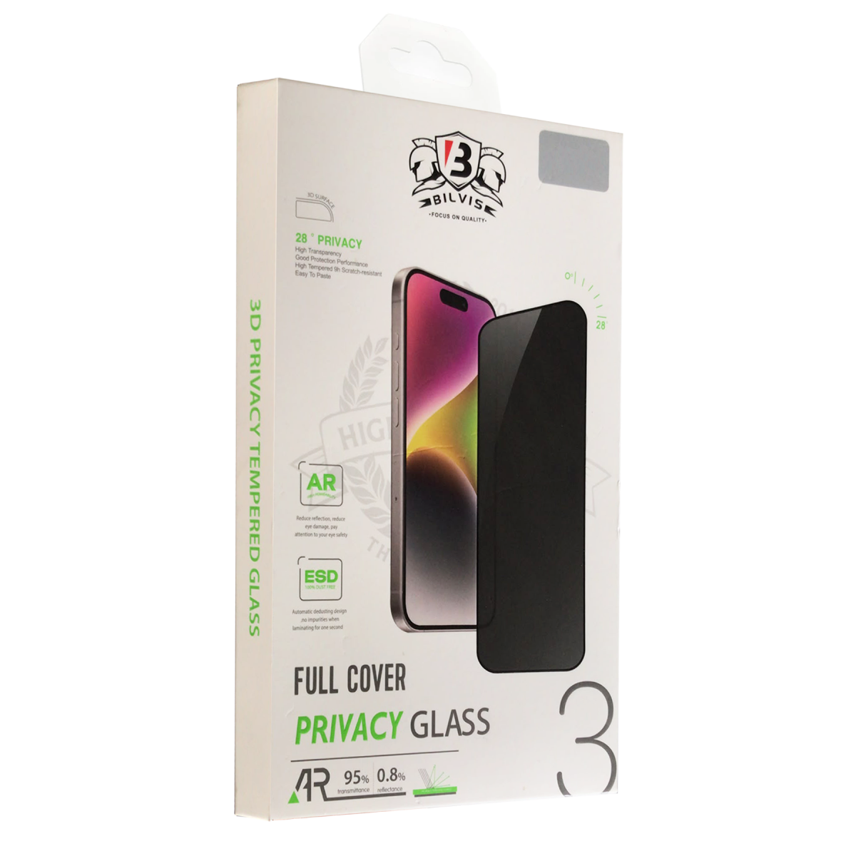 Apple iPhone 12 Pro Max Bilvis 3D Hayalet Cam Ekran Koruyucu