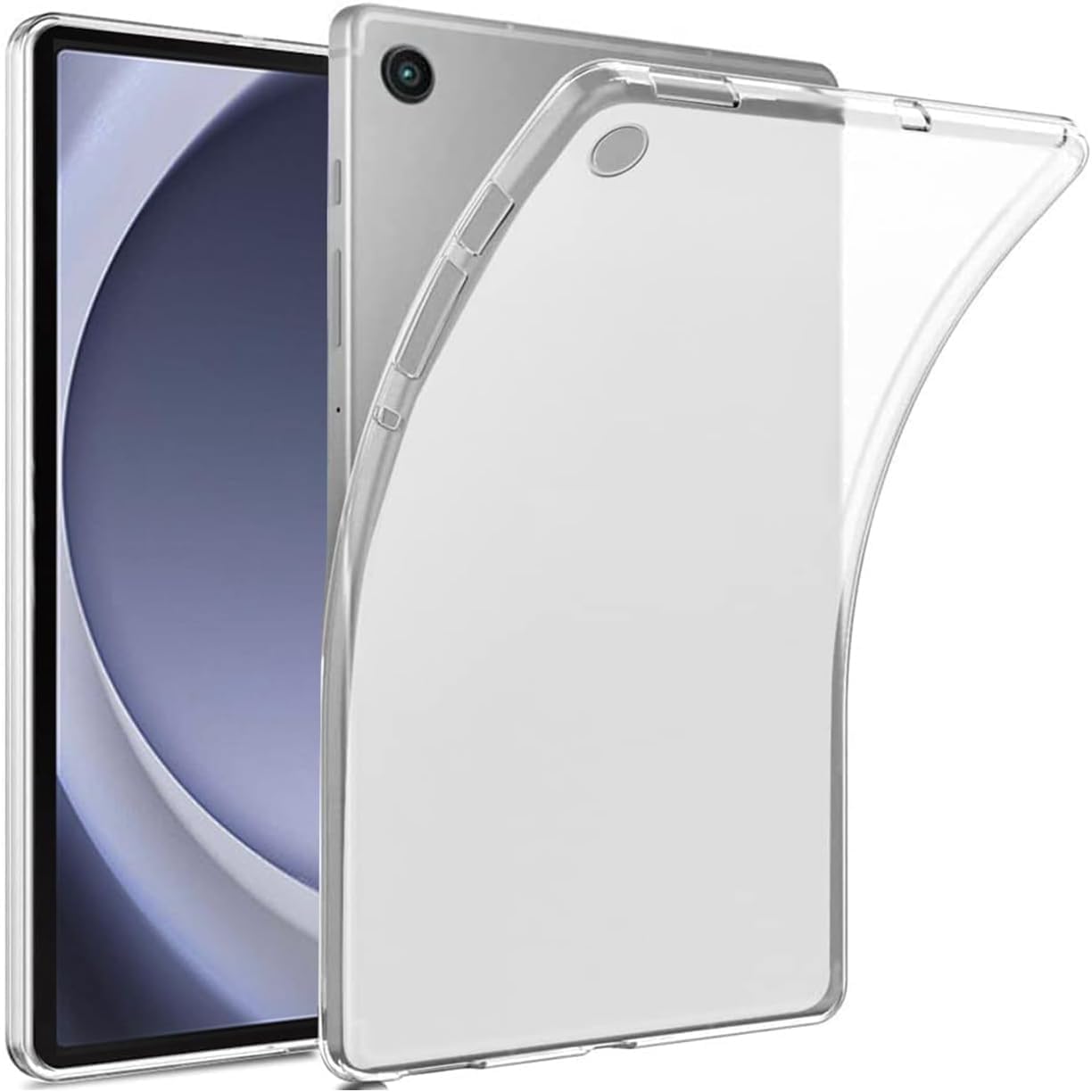 Samsung Galaxy Tab A9 Şeffaf Kılıf Silikon Tablet Kılıfı Ultra İnce Buzlu Şeffaf Kılıf (Tab A9)