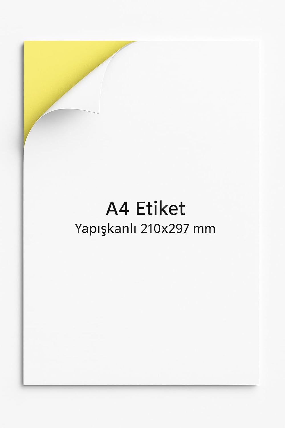A4 Etiket Yapışkanlı | 20 Sayfa Adres etiketi 210x297 mm - Çok amaçlı Universal Etiketler - Adres Etiketler - Beyaz Etiket
