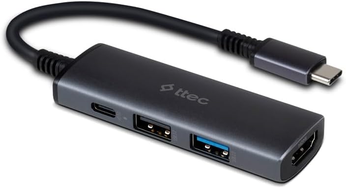4 Girişli USB-C Hub/Çoklayıcı USB-C 100W PD 3.0 + 4K HDMI + USB-A 3.2 + USB-A 2.0 (MacBook Uyumlu)