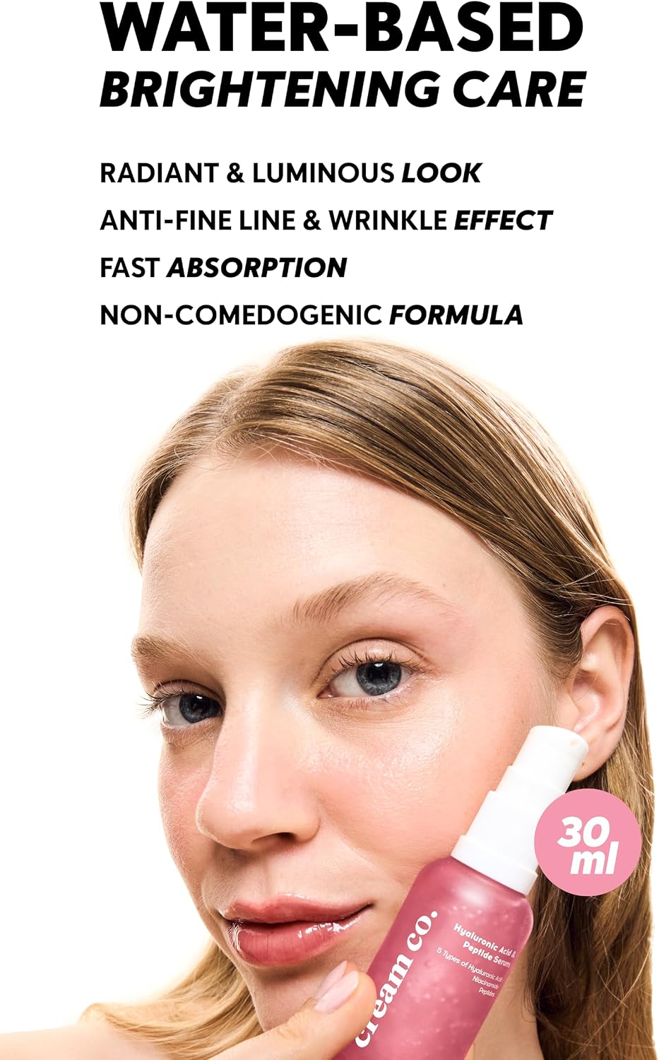 Hyaluronic Acid Peptide Serum Aydınlatıcı Nemlendirici Canlandırıcı Serum 30 ml