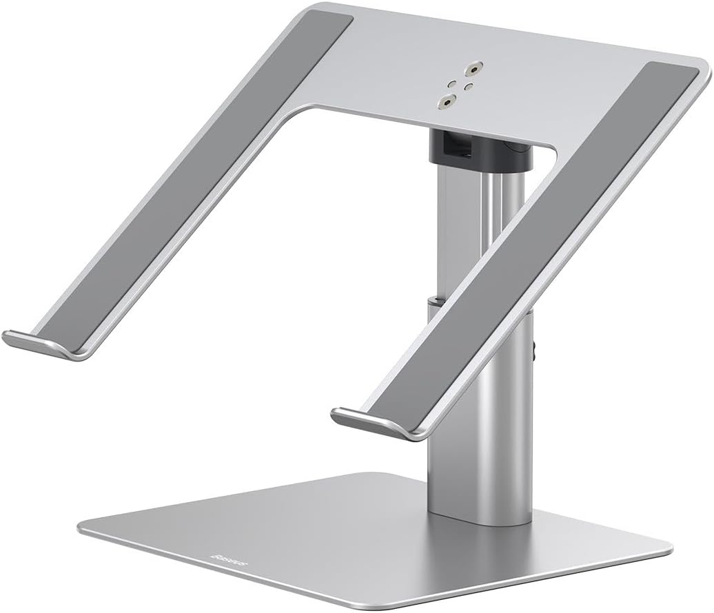 MacBook Metal Ayarlanabilir Dizüstü Bilgisayar Standı, Maks. 10 Kg Ağırlık ve 208 mm Yükseklik, Gümüş (LUJS000012)