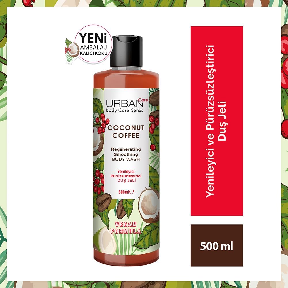 Coconut Coffee Yenileyici ve Pürüzsüzleştirici Duş Jeli 500 ml- Vegan