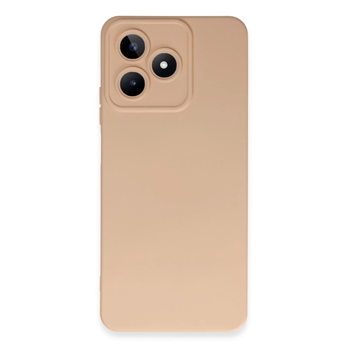 Realme C53 Kılıf Nano içi Kadife Silikon - Pudra